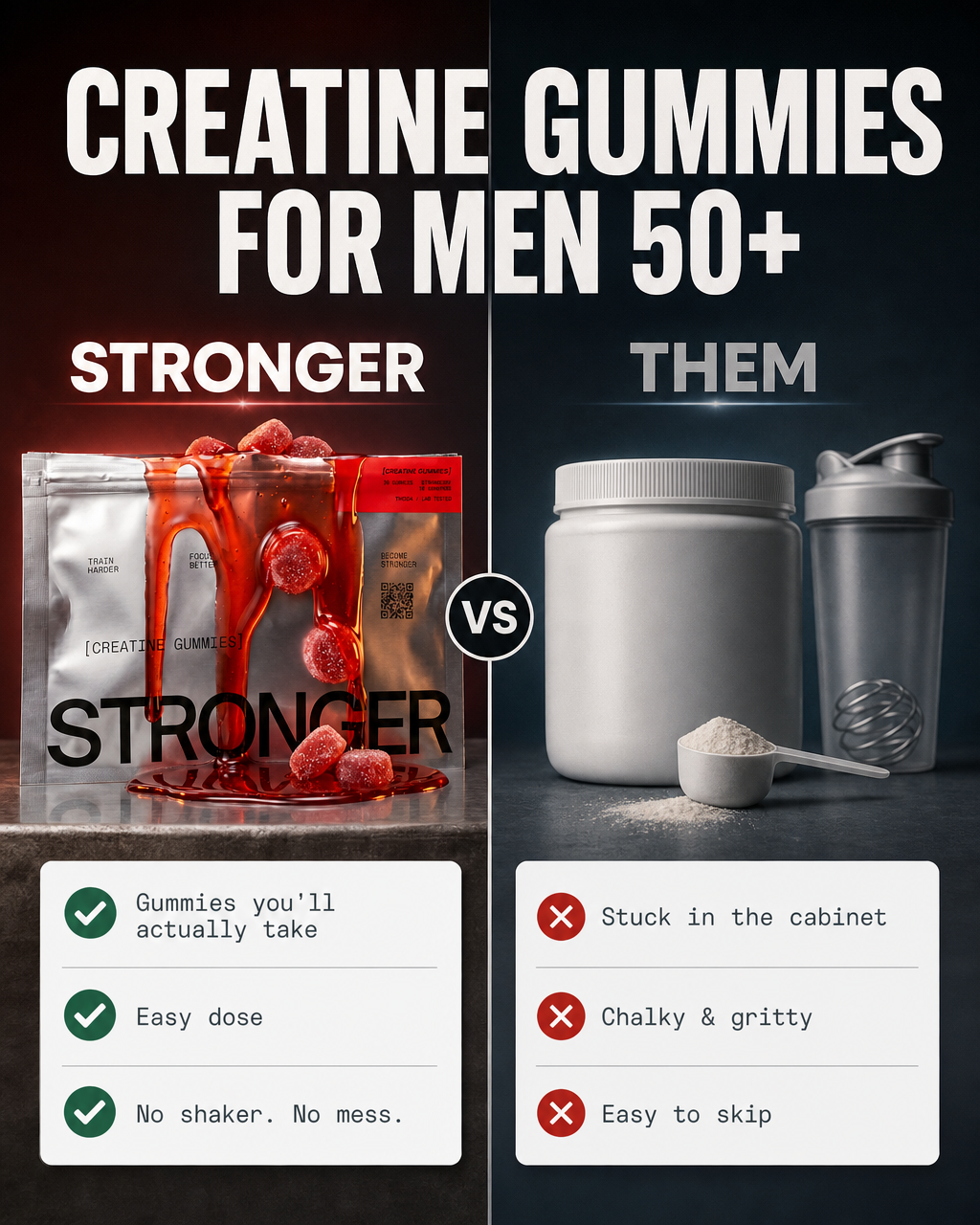 STRONGER Men 50Plus 001  Ad 01 Us Vs Them